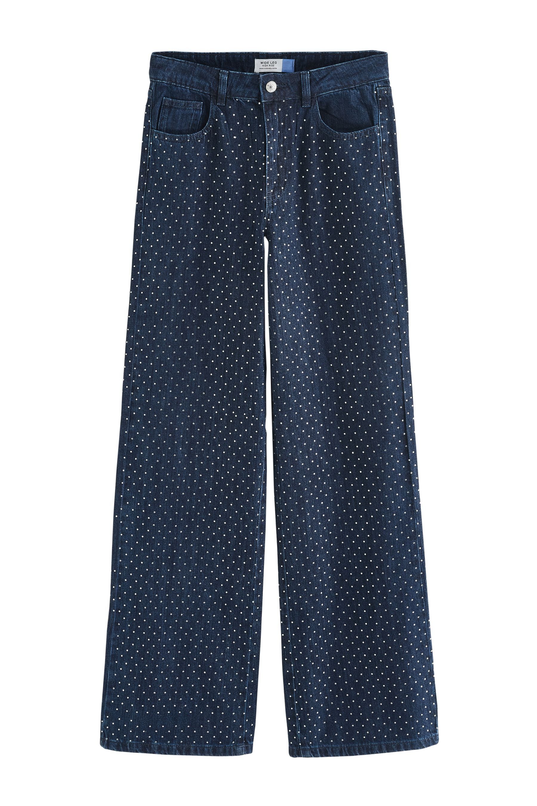 Next Weite Jeans Verzierte Jeans mit weitem Hosenbein (1-tlg)