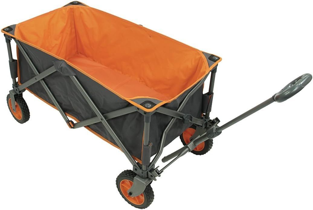 Portal Outdoor Тележки Alf Handwagen Strandwagen faltbar klappbar Offroad große Räder (Set inkl. Aufbewahrungstasche), platzsparend klappbar - 100 kg Tragkraft