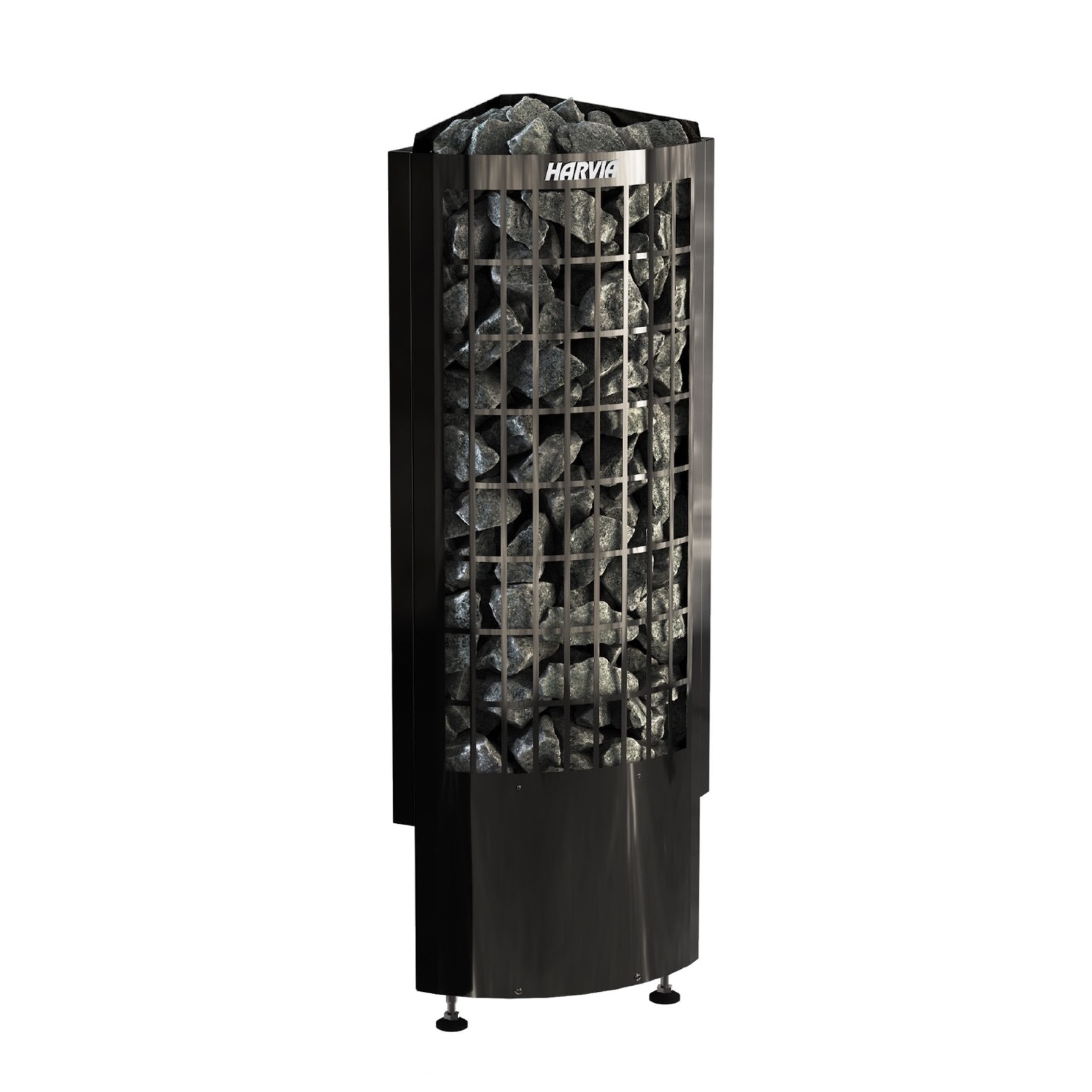 HARVIA Saunaofen Harvia Cilindro Corner Black Steel PCC70E Saunaofen 6,8 kW finnischer
