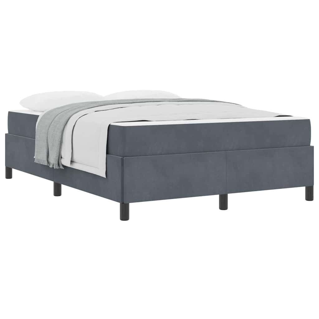 vidaXL Bett Bettgestell Dunkelgrau und Grau günstig online kaufen