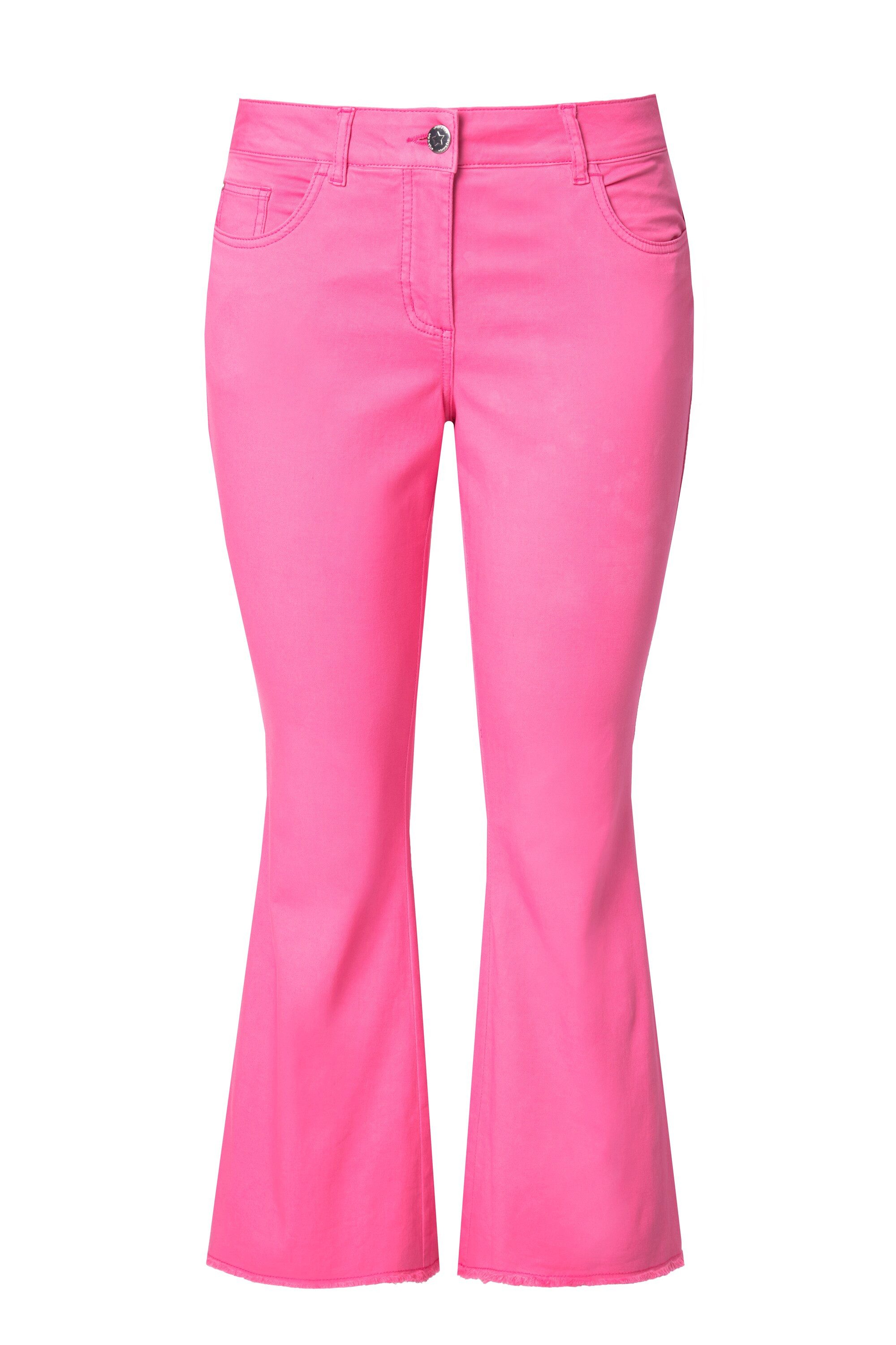 Angel of Style 5-Pocket-Jeans Jeans ausgestellt gerundeter Fransensaum günstig online kaufen