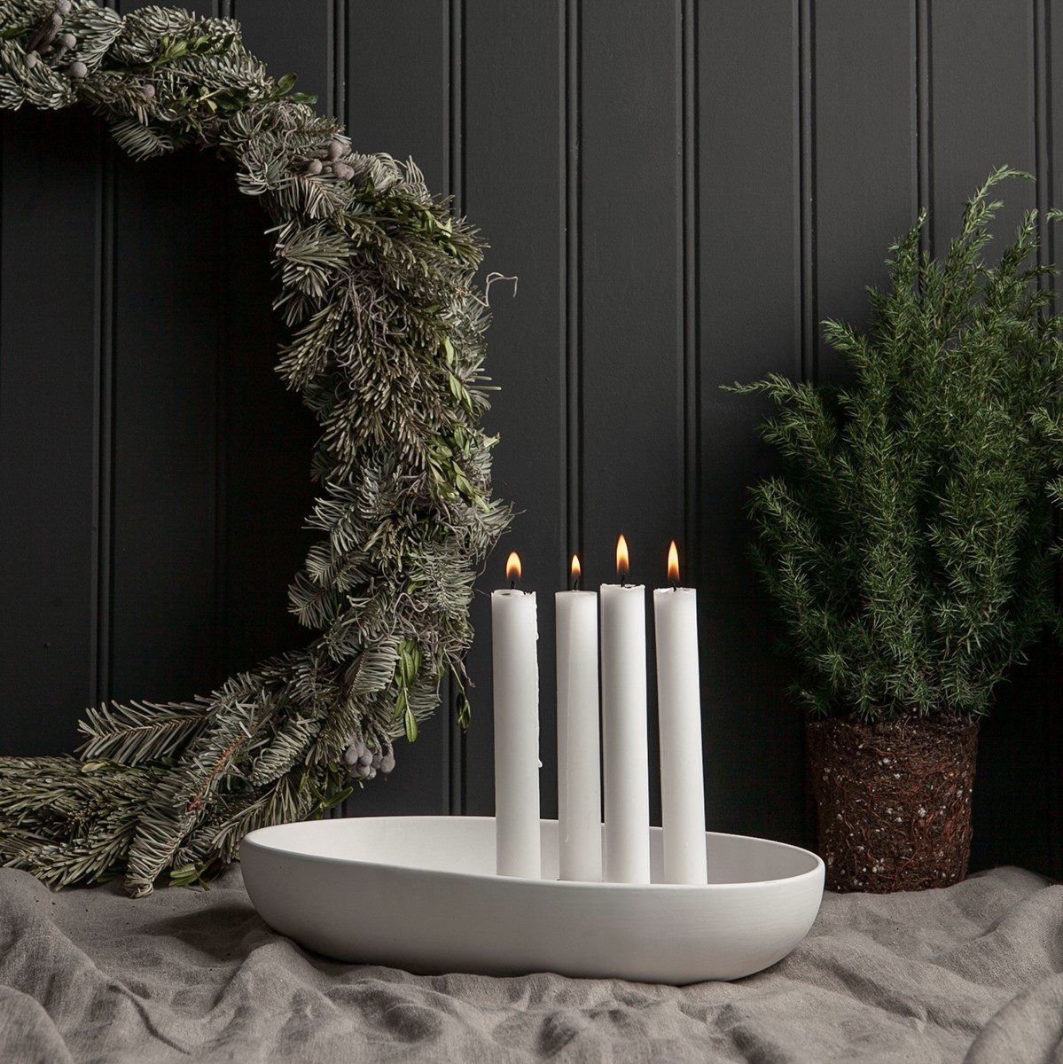 Storefactory Scandinavia Kerzenständer Kerzenhalter GULLHOMEN Keramik weiß günstig online kaufen