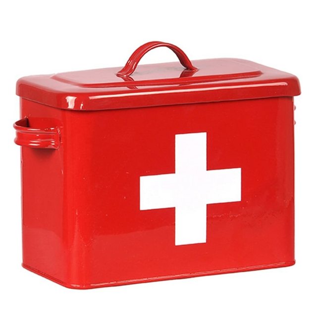 Label51 Medizinschrank “Erste-Hilfe-Kasten 30x14x21 cm Rot”