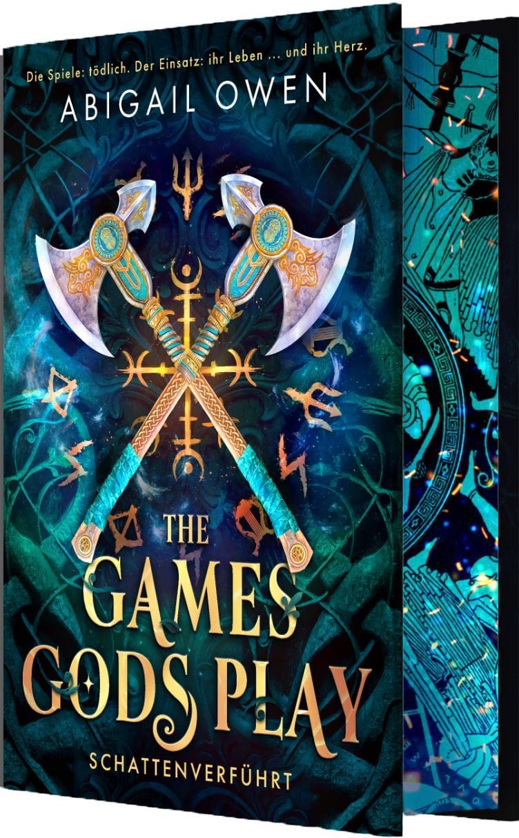 The Games Gods Play – Schattenverführt / Abigail Owen, Roman, Deluxe-Ausgabe mit Farbschnitt – Epischer Romantasy-Reihenstart mit olympischen Göttern und tödlichem Wettkampf, X