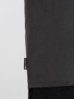 OMBRE Print-Shirt Herren-T-Shirt aus Baumwolle mit Kartenmotiv -.