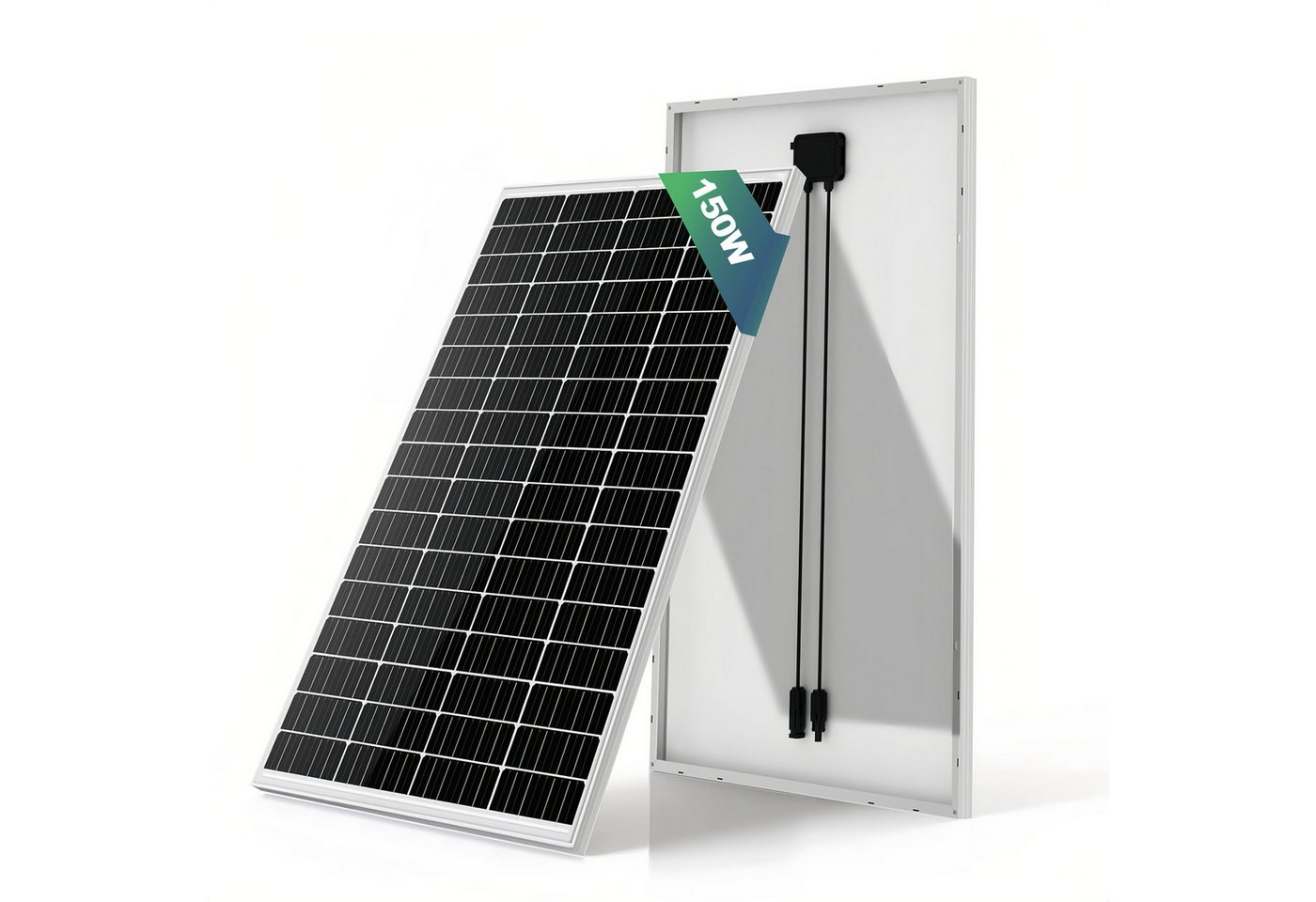 Rhein Beleuchtung Solarmodul 100W-300W Monokristallines Solarpanel & Solarmodul 12V, 150 W, Monokristallin, (Hinweis: Die Modulabmessungen variieren mit der Wattzahl, 1-St., Vielseitig für Wohnmobil, Gartenhaus & Haushalt, Solar Set), IP65 Wasserdicht - E