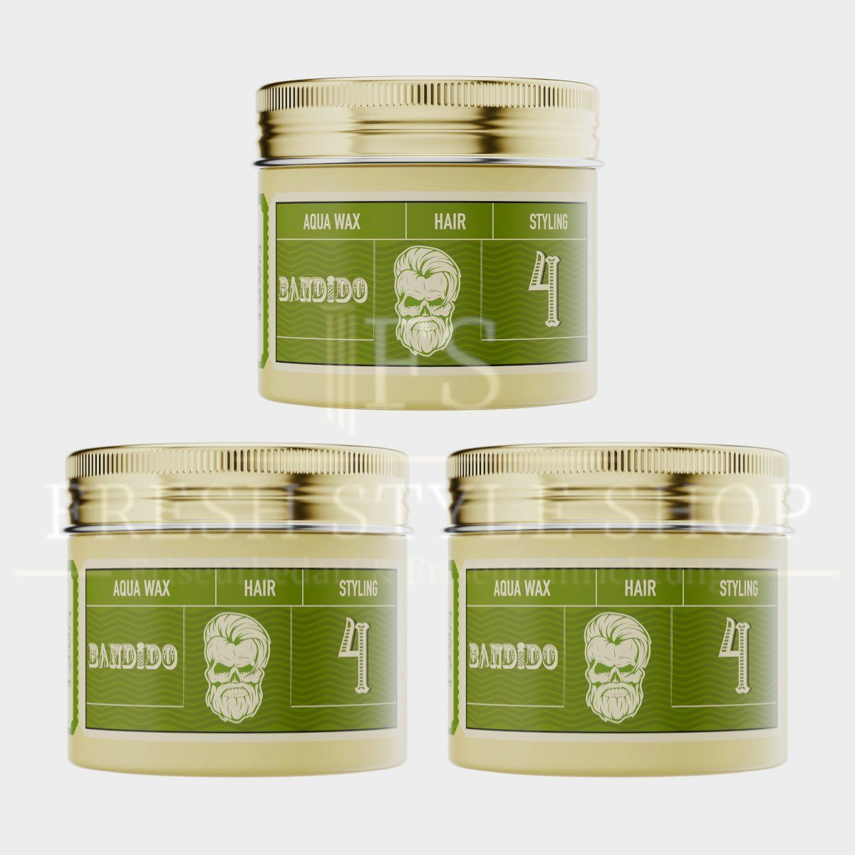 Bandido Haarwachs 3x Bandido Haarwachs Hair Wax 125ml (Verschiedene Sorten)