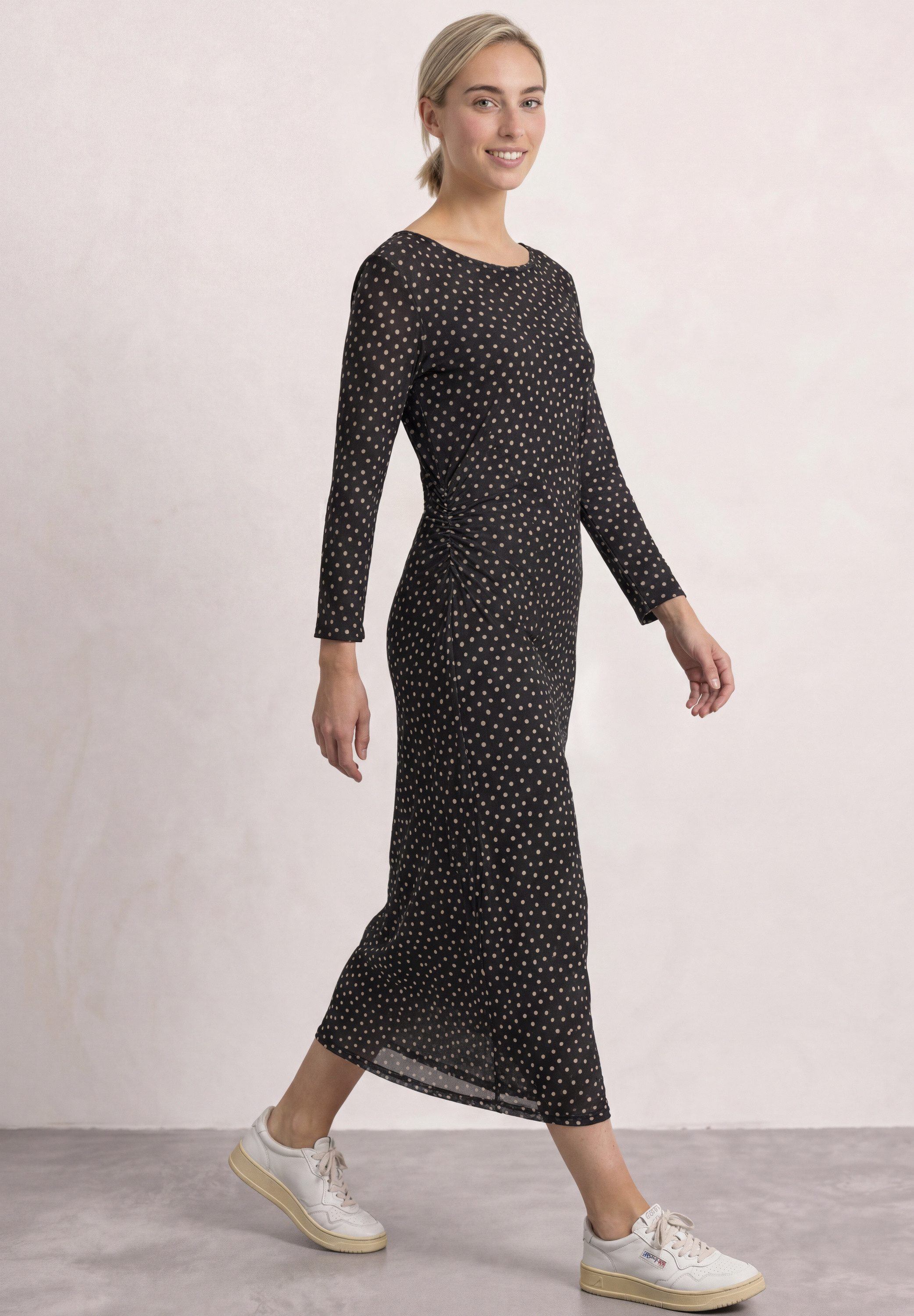 STREET ONE Midikleid mit Punktemuster