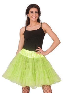 Funny Fashion Kostüm Glitzer Petticoat für Damen 45 cm - Hellgrün