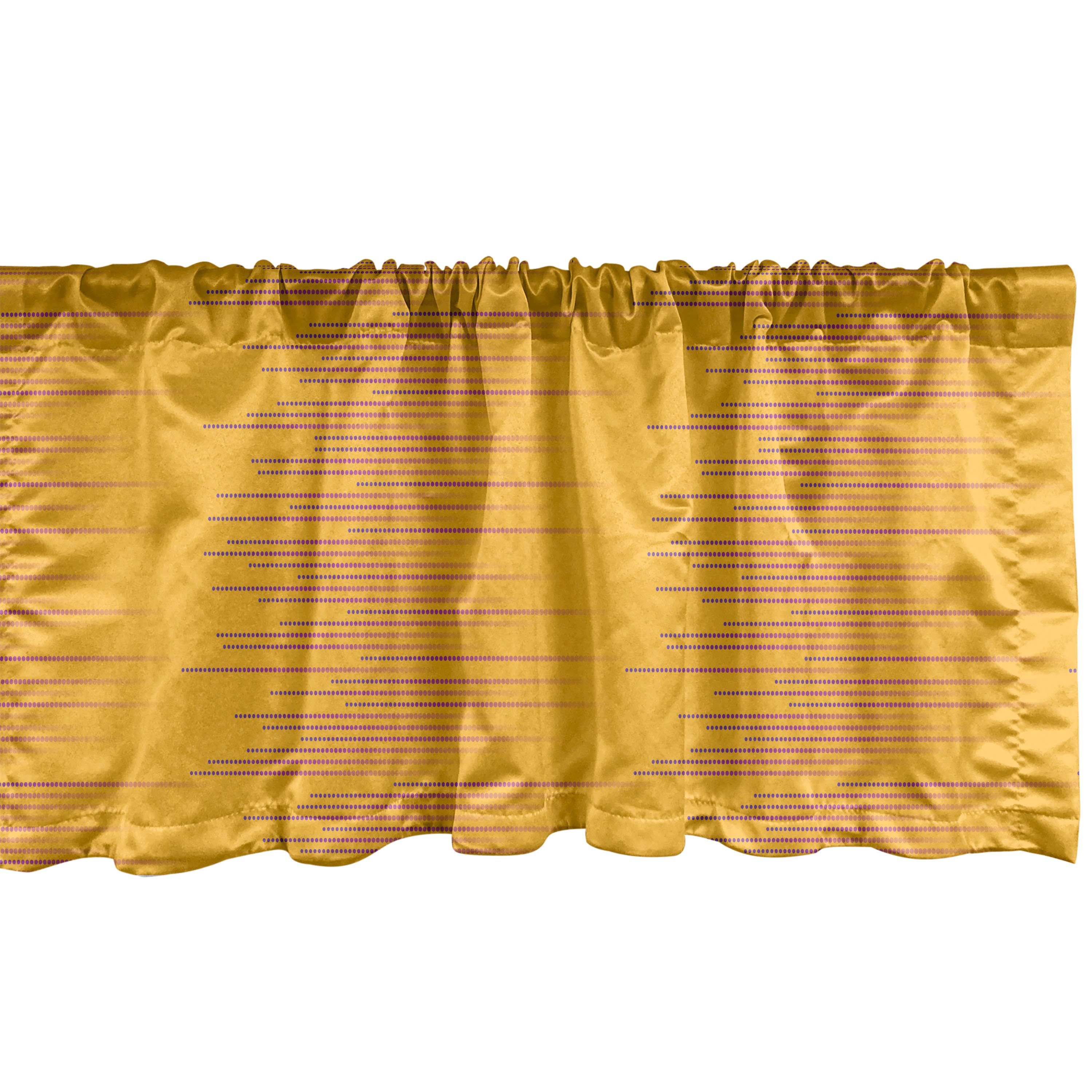 Scheibengardine Vorhang Volant für Küche Schlafzimmer Dekor mit Stangentasche, Abakuhaus, Microfaser, Abstrakt Halbton-Stil Tupfen