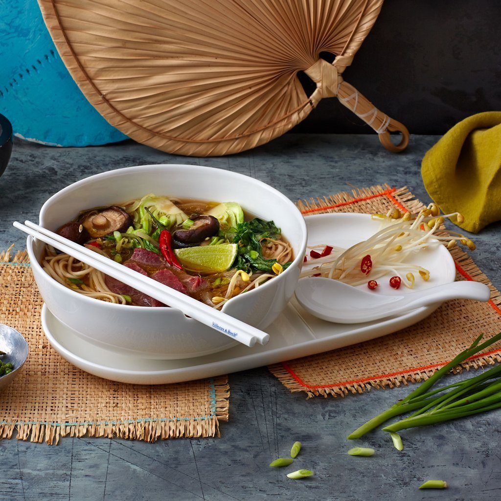 Villeroy & Boch Salatschüssel Soup Passion Asia-Suppenschale, Porzellan, (1-tlg), Premium Porcelain, mikrow.- & spülm.sicher, Made in Germany