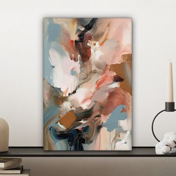 OneMillionCanvasses® Leinwandbild Farbe - Farben - Abstrakt - Kunst, (1 St), Leinwandbild fertig bespannt inkl. Zackenaufhänger, Gemälde, 20x30 cm