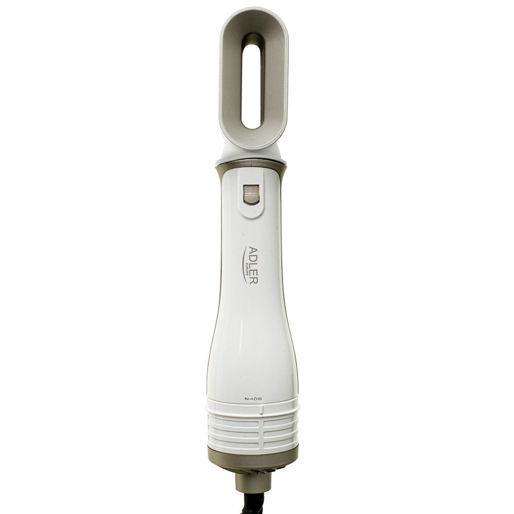 ADLER EUROPE Warmluftbürste AD 2027 5-in-1 Lockenstab Stylingbürste Keramikbeschichtung, Kaltluftfunktion, Rundbürsten, Lockenstab, Perlweiß stylish