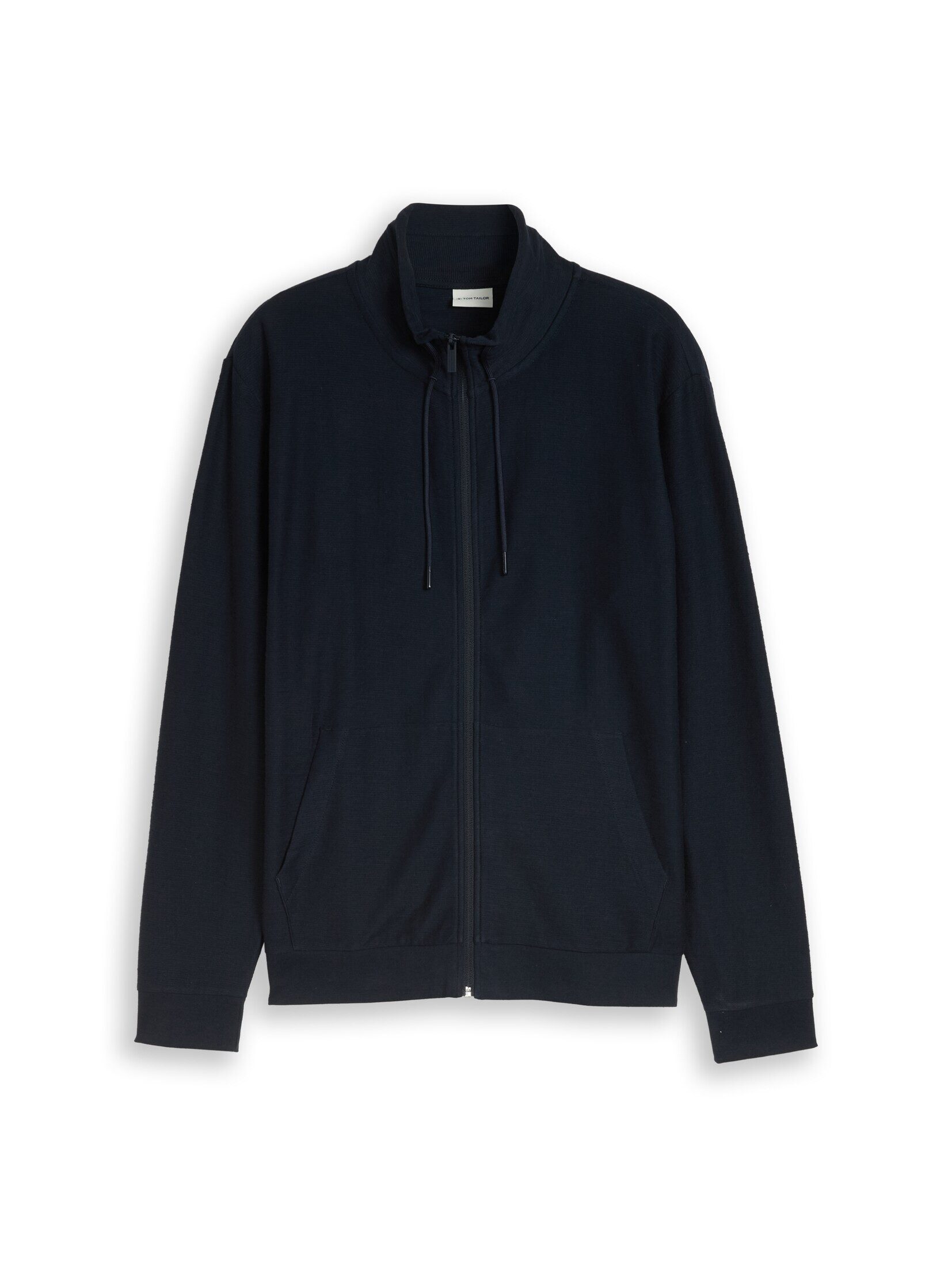TOM TAILOR T-Shirt T-Shirt Sweatjacke mit Stehkragen
