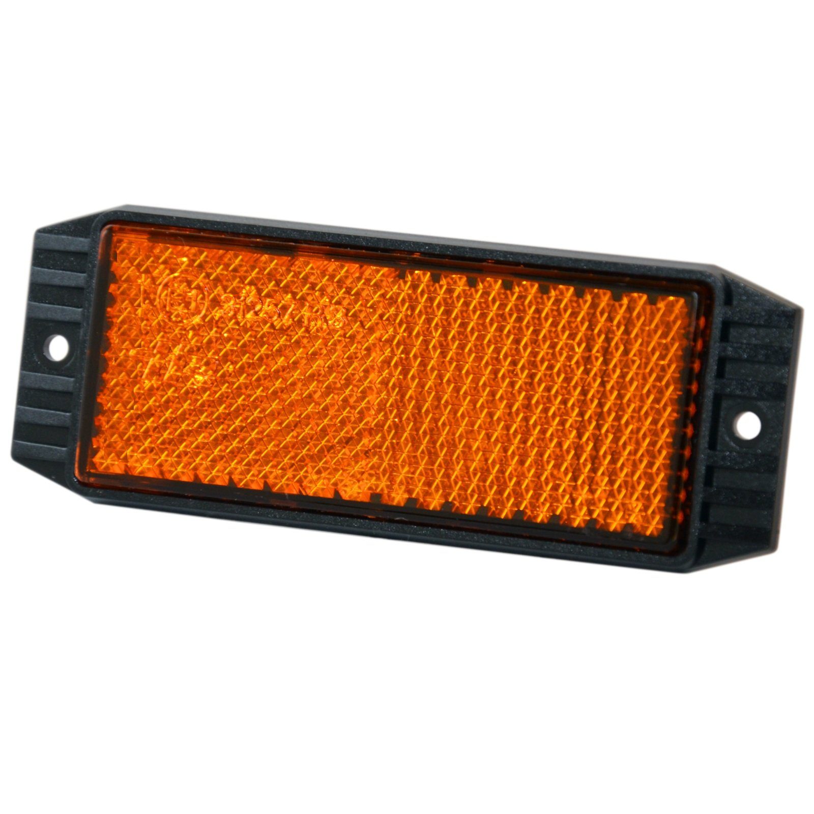 Fahrradreflektor Reflektor Katzenauge Rückstrahler 90 x 34 mm orange mit E-Prüfzeichen