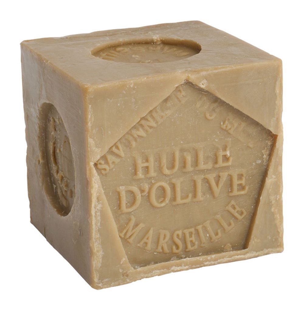 Bürstenhaus Redecker Handseife Olivenseife im Block, 300 gr., traditionelle französische Kernseife, 1-tlg.