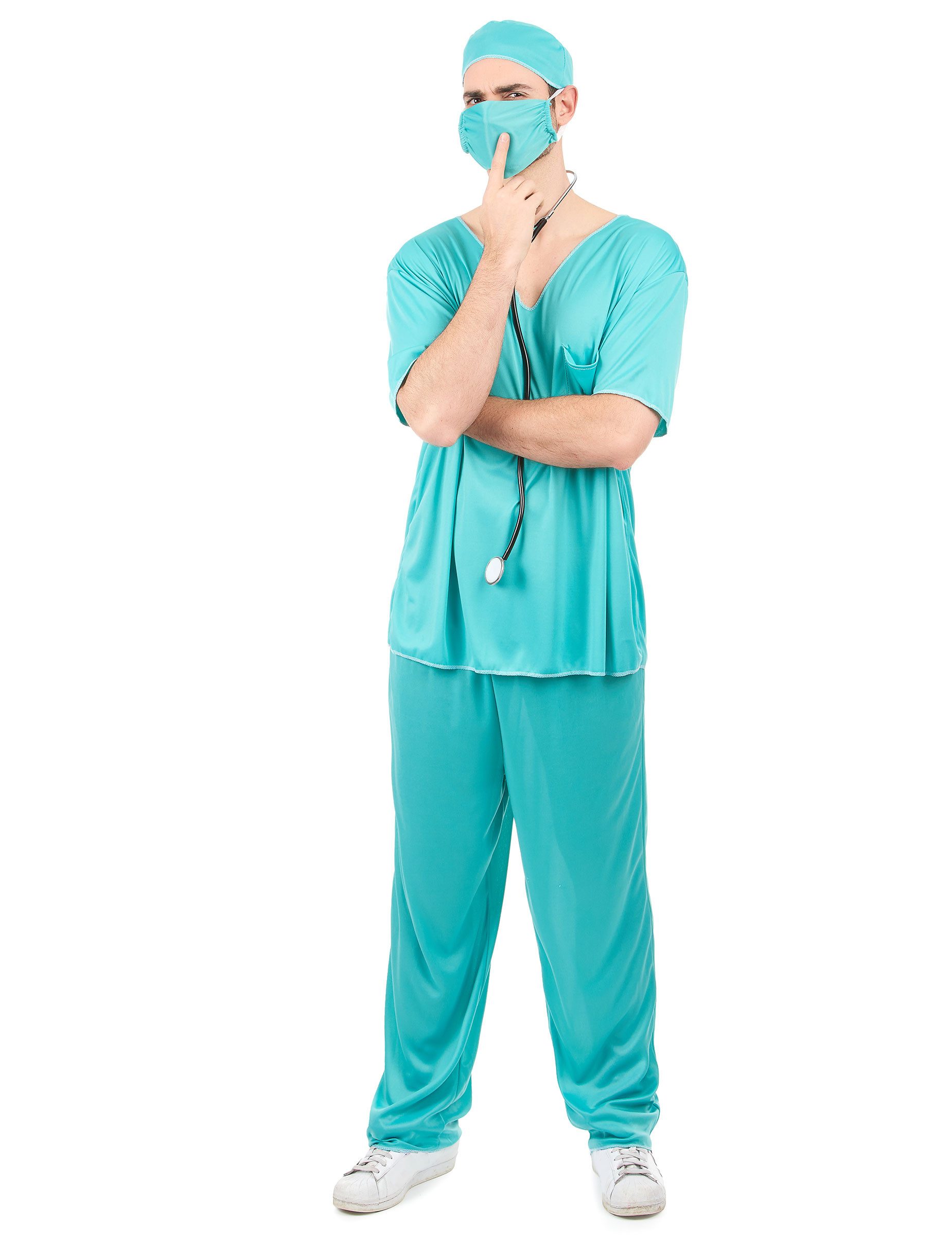 Kostüm Arztkostüm Doktor-Kostüm türkis