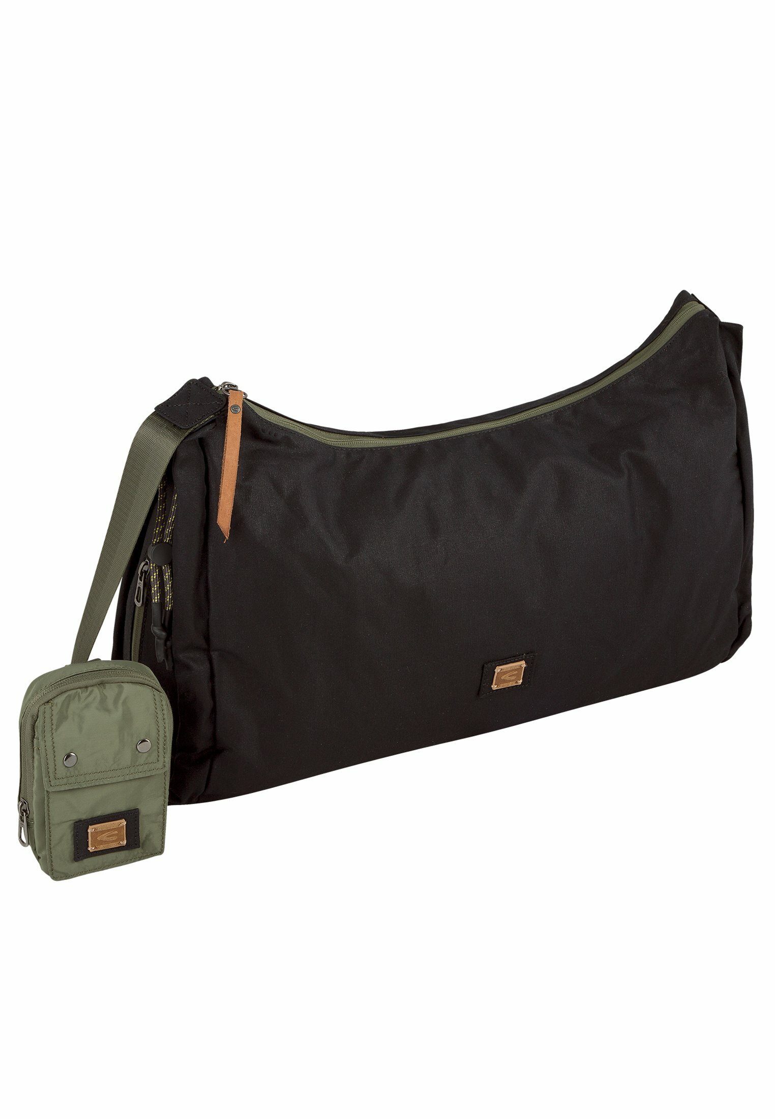 camel active Umhängetasche Hobobag aus Canvas