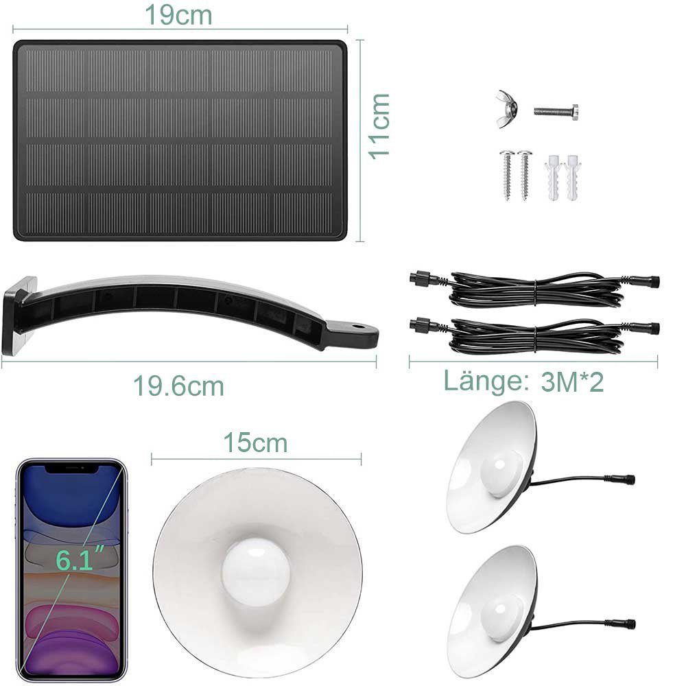 Sunicol LED Pendelleuchte 2 Kopf Außen günstig online kaufen