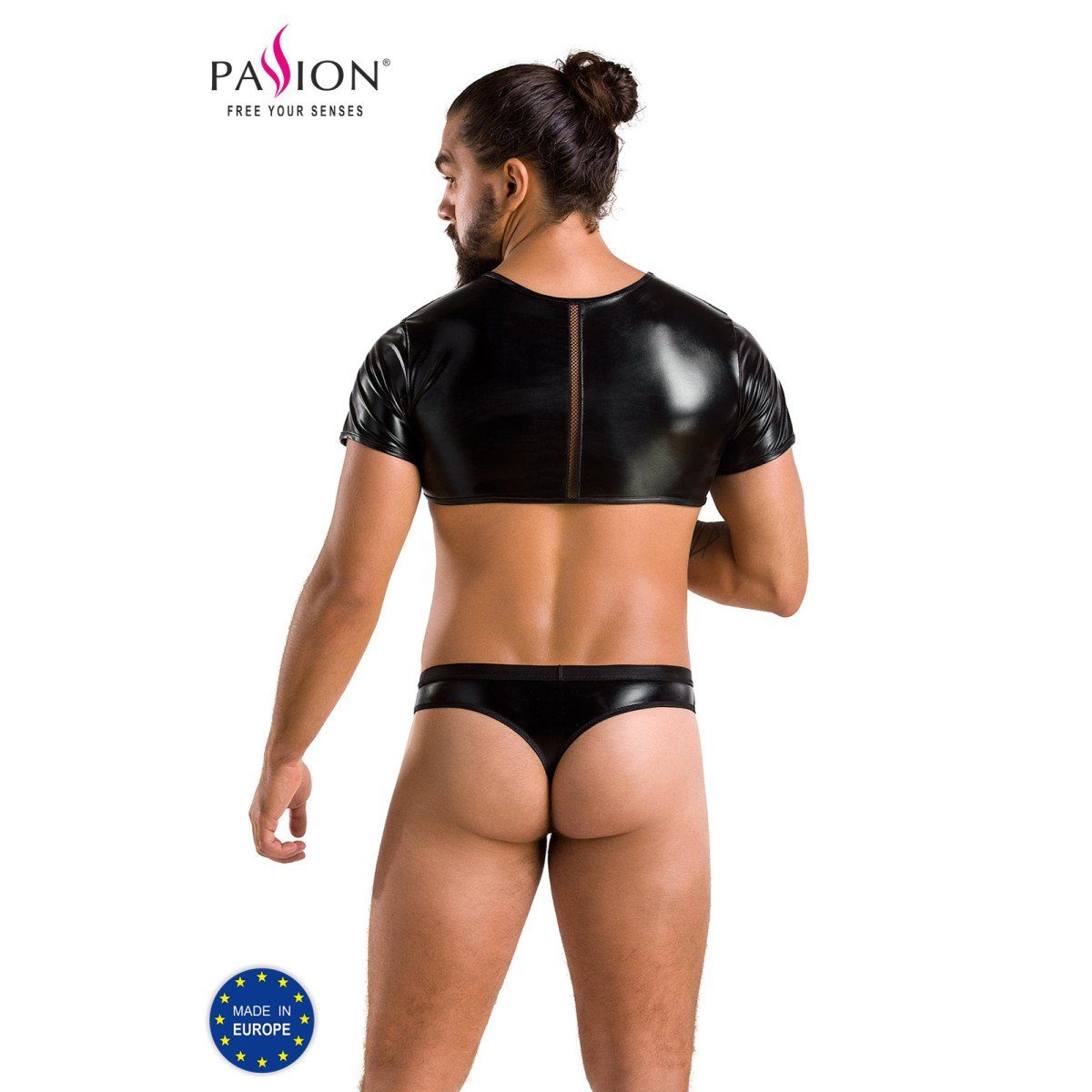 Passion Menswear Shirttop Passion Menswear - PM 057 PETER Set black