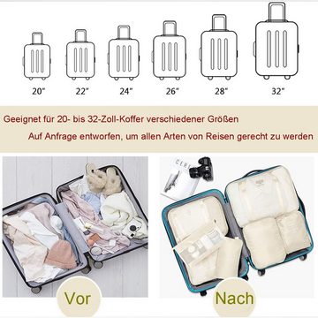 Rnemitery Kofferorganizer Kofferorganizer Packing Set für Travel Essentials 8-teilig