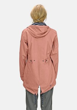 MADSea Regenjacke Regenjacke Friesennerz Rosa taillierter Regenmantel hat verlängertes Rückenteil