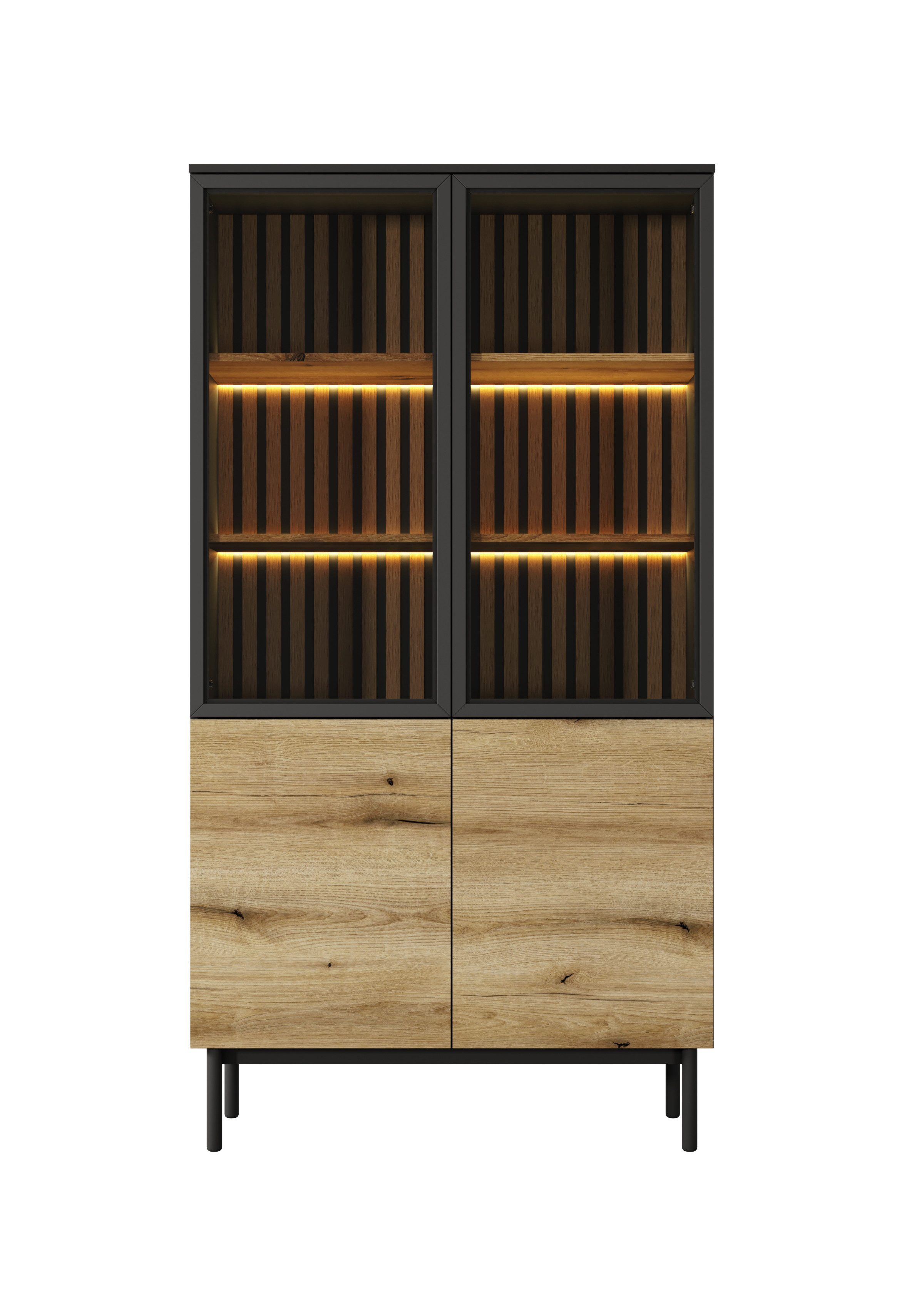 MOEBLO Glasvitrine Asplenium - A (Schrank günstig online kaufen