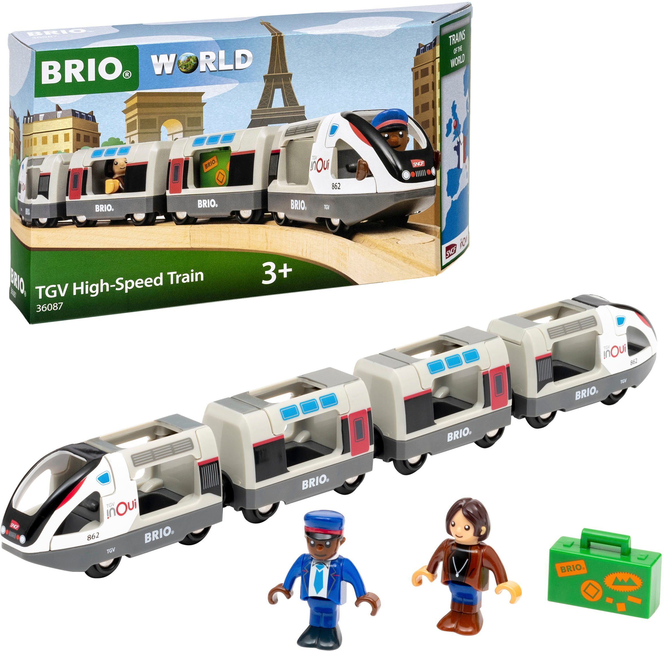 BRIO® Spielzeug-Eisenbahn BRIO® WORLD, TGV Hochgeschwindigkeitszug günstig online kaufen
