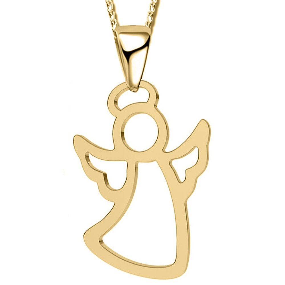 Limana Kette mit Anhänger Mädchen Schutzengel Halskette 925 Silber Kinder Schmuck Geschenk Engel (inkl. Dose), Geburtstag Einschulung Schulanfang Ostern Weihnachten Nikolaus
