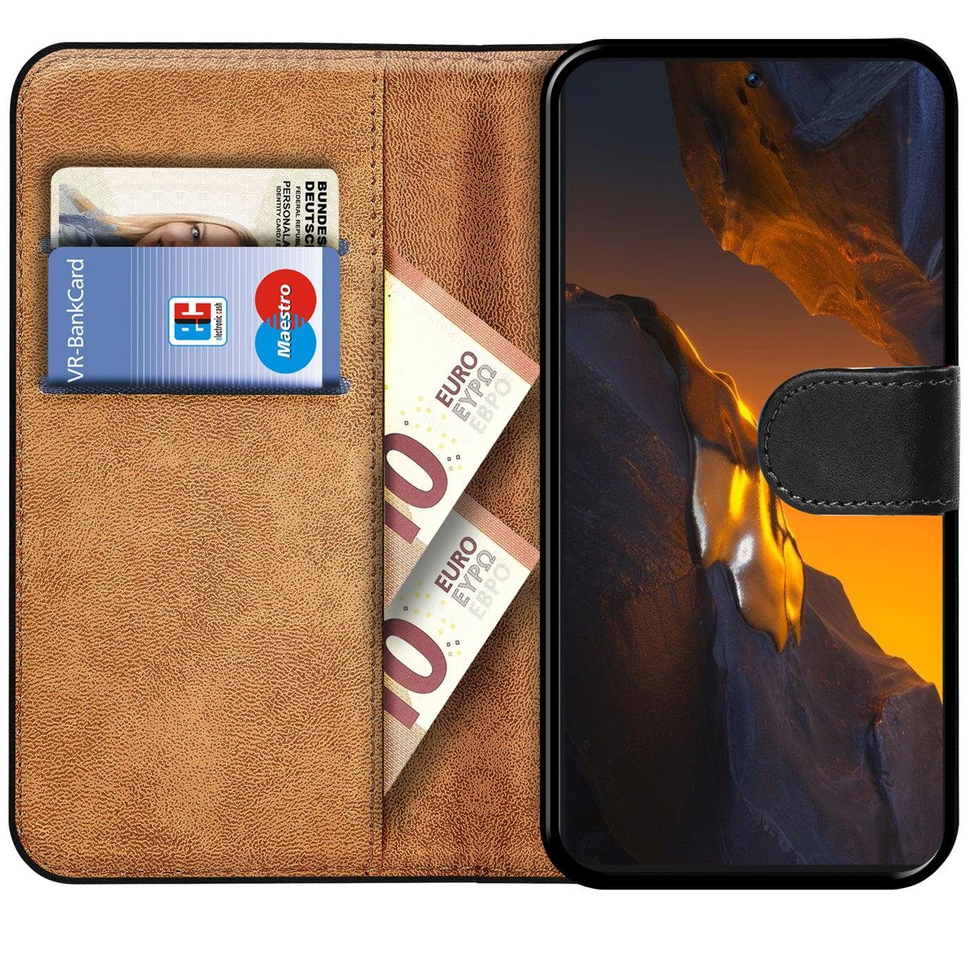 CoolGadget Handyhülle Wallet Klapp Tasche Book Case für Xiaomi POCO F5 5G 6,67 Zoll, Hülle Klapphülle Flip Cover Etui Schutzhülle