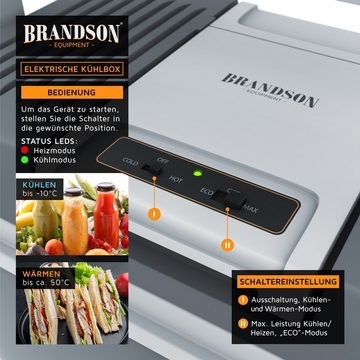 Brandson Outdoor-Flaschenkühler, Kühlbox elektrisch 24L – Kühlt und hält Warm 230 V und 12 V KFZ Anschluss