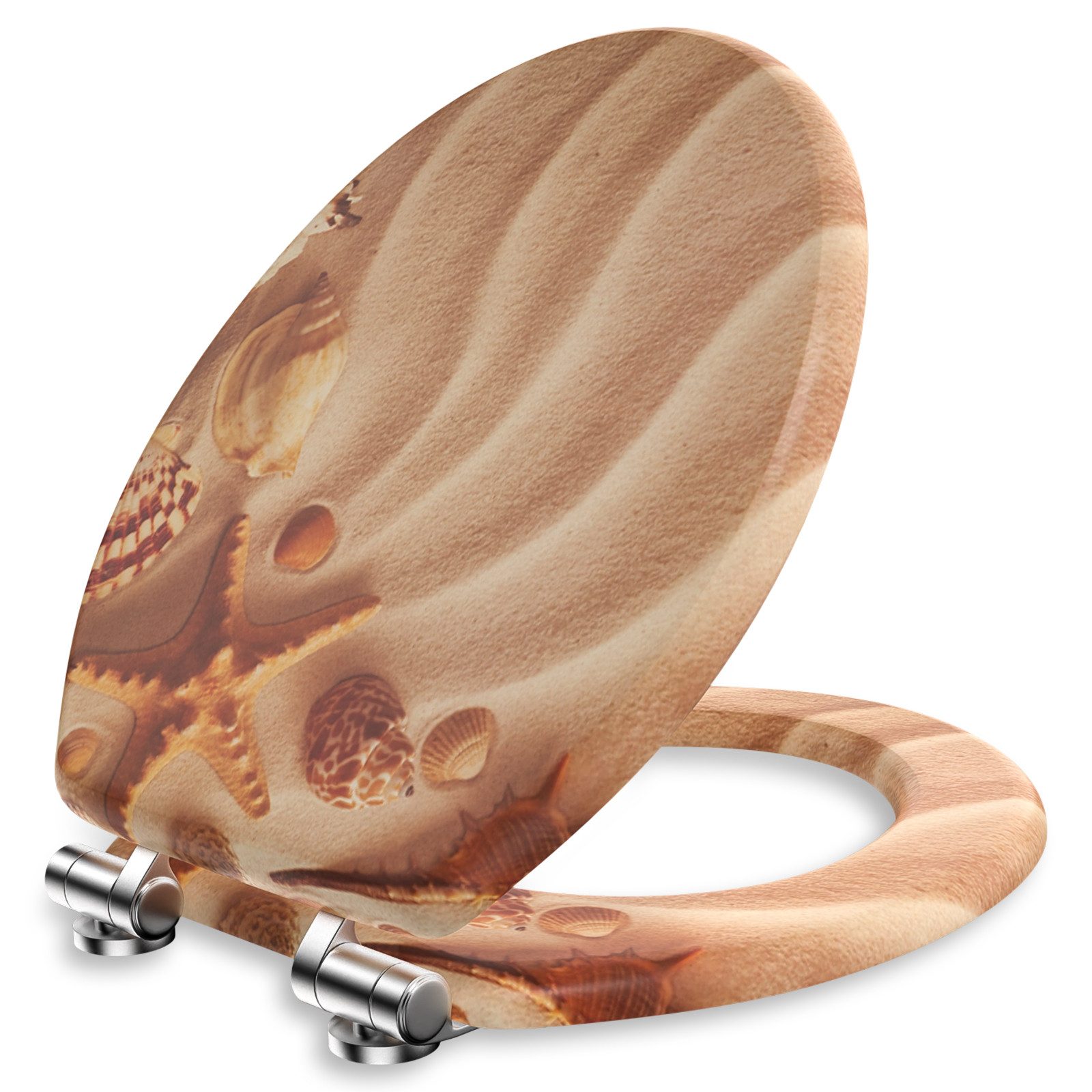 Elegear WC-Sitz Holz Toilettendeckel mit Doppelte günstig online kaufen