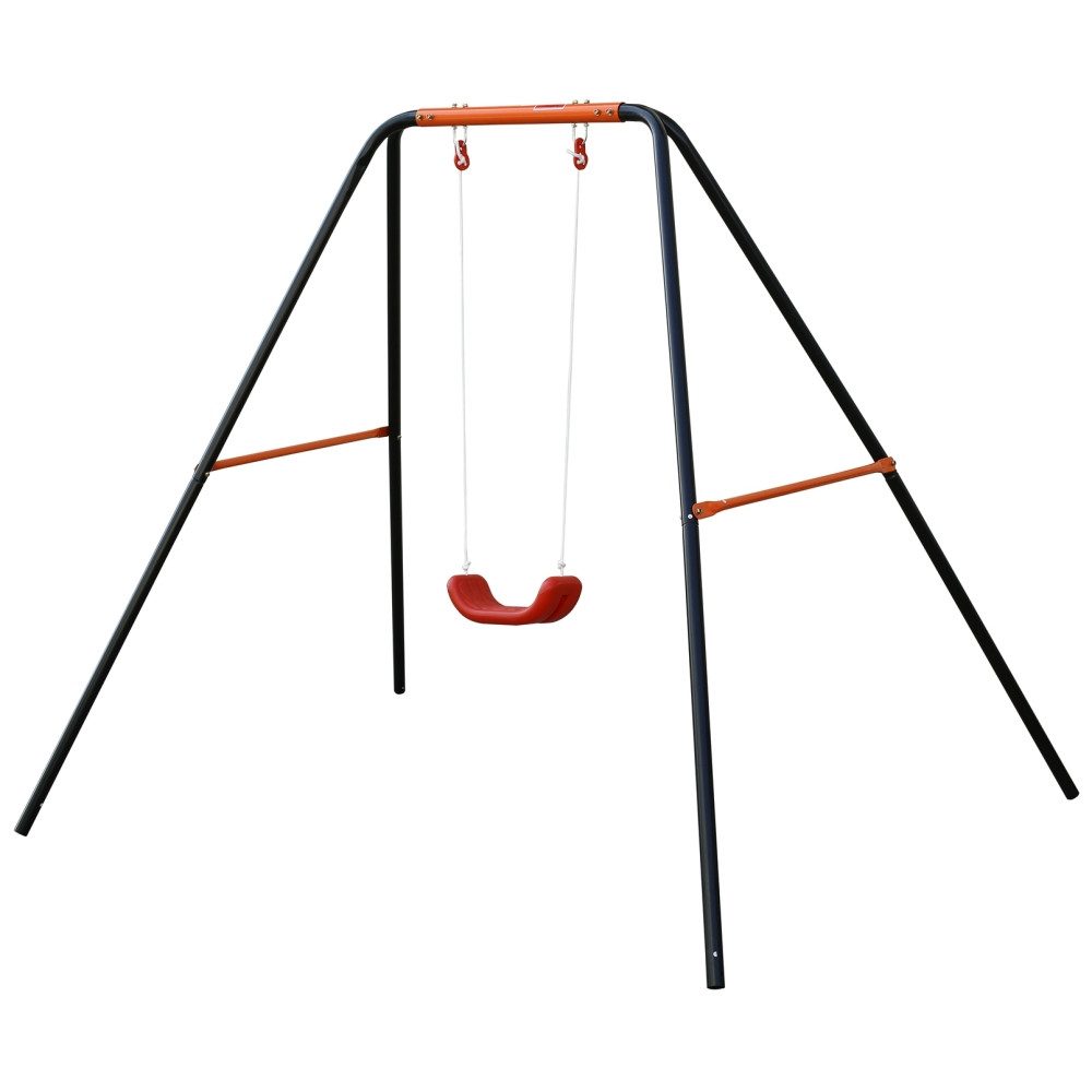 BBWL Schaukelsitz Metall stabil Kinder Schaukelgestell Stahlrahmen wetterfest, Gartenschaukel Einzel Outdoor robust Sitz rutschfest sicher