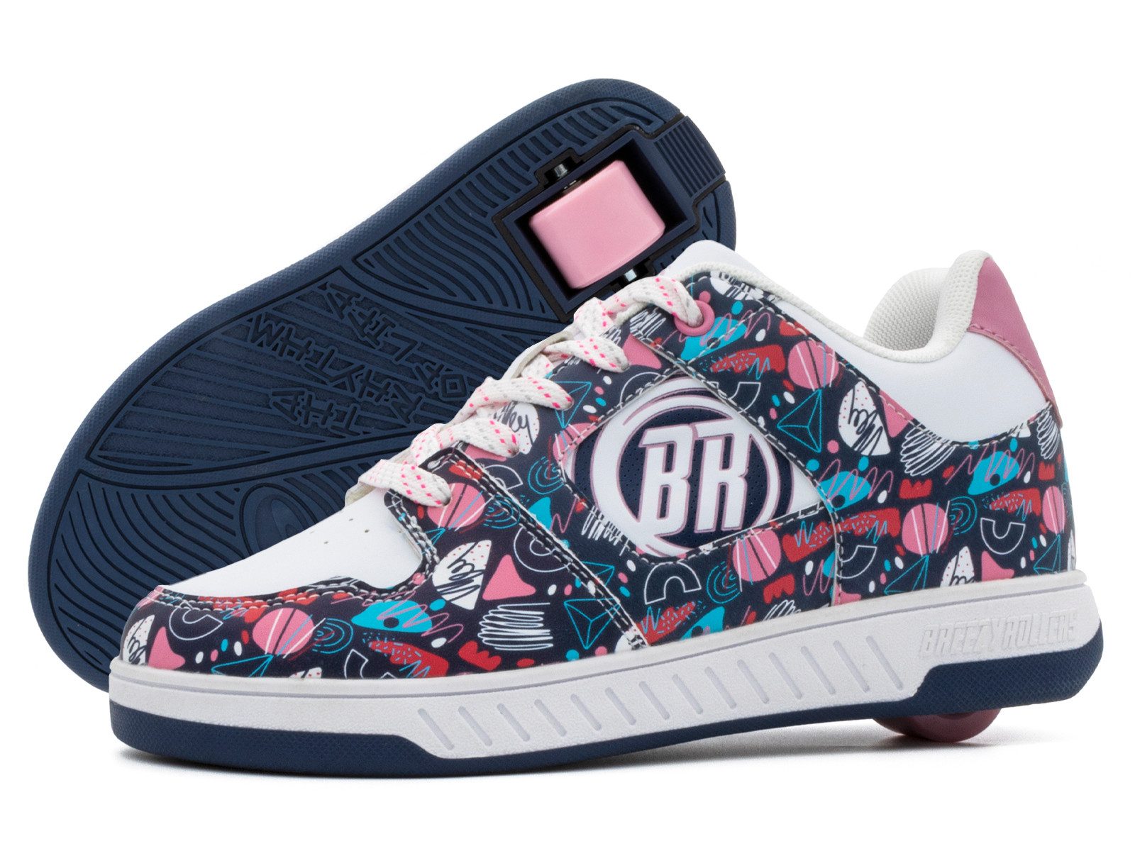 BREEZY ROLLERS Schuhe mit Rollen Rollschuhe Sneaker Heelys 2-in-1 Kinderschuhe Rollschuhe