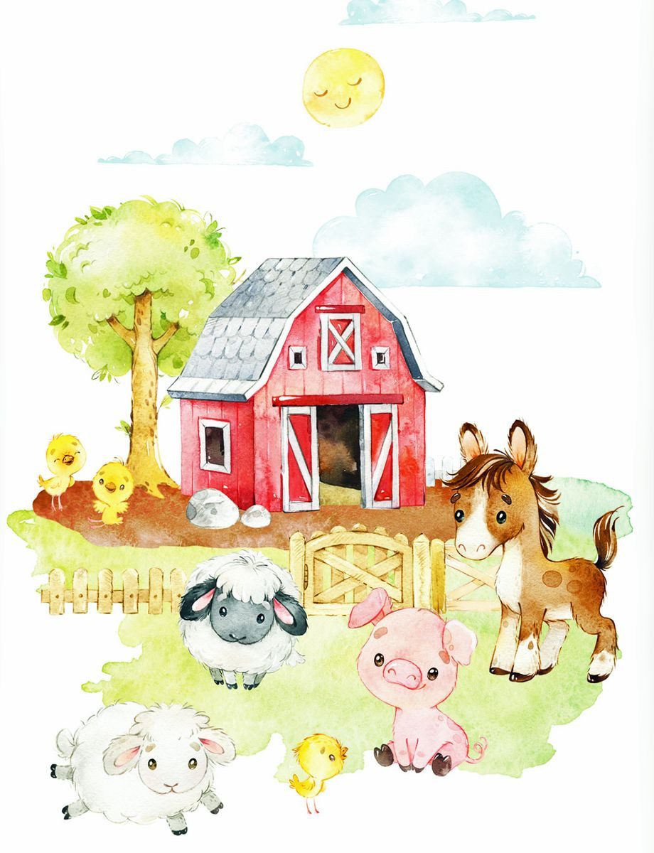 Herding Babybettwäsche 100x135cm Bauernhof Tiere Pferd günstig online kaufen