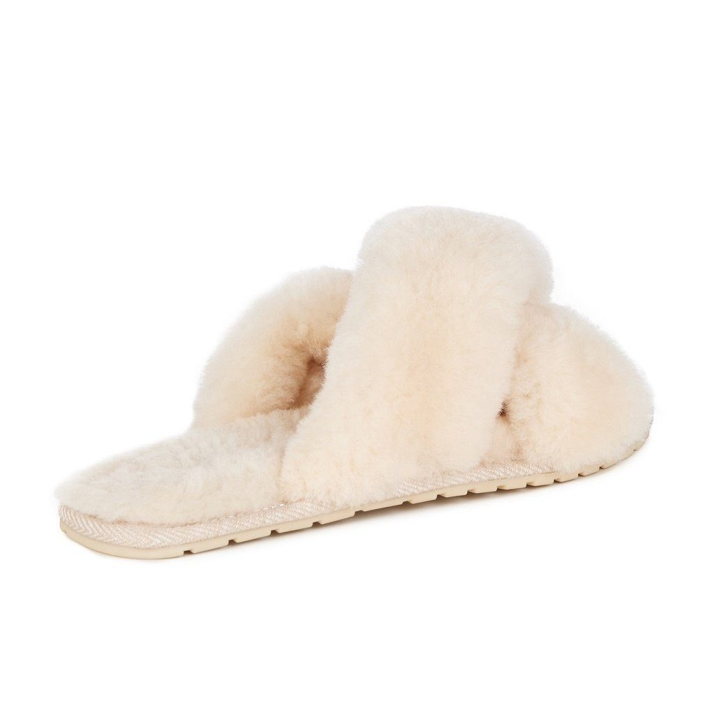 Emu Australia Slipper Mayberry (100% Schaffell) natur Damen Hausschuh
