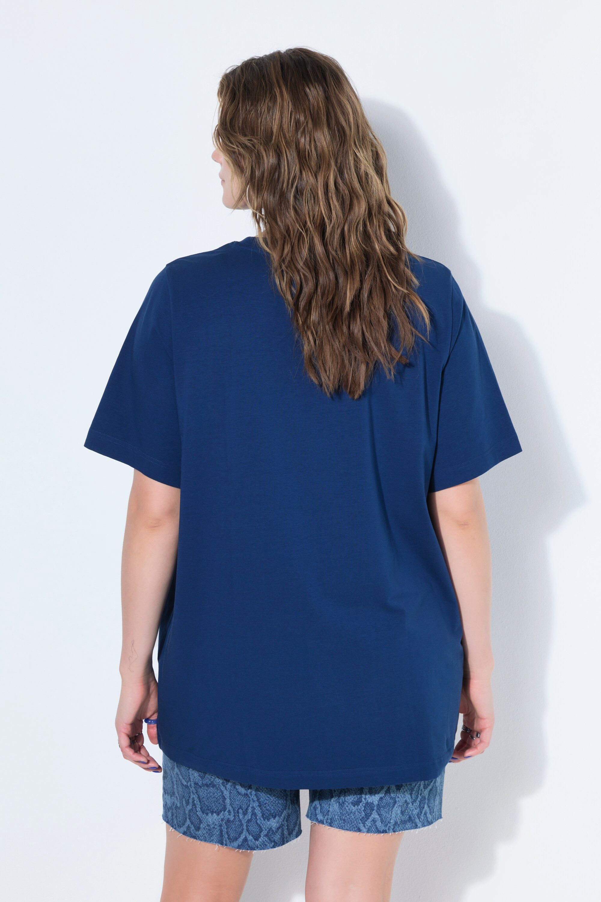 Studio Untold Longshirt Longshirt langer Classic Shape Halbarm