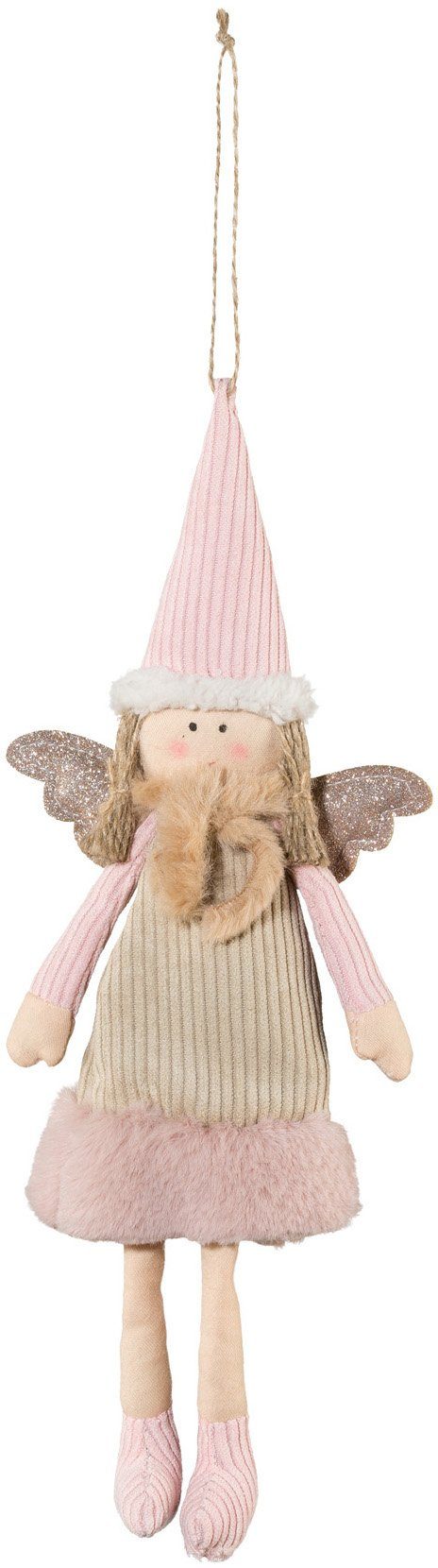 Creativ deco Dekohänger Weihnachtsdeko (1 St), mit Plüsch-Schal günstig online kaufen