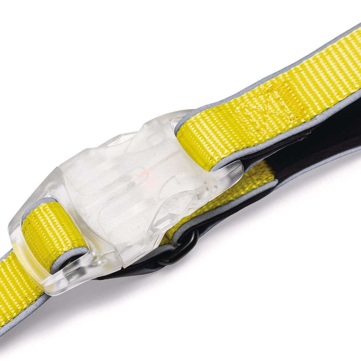 Beeztees Hundeleine Hundeleine Parinca Safety Gear LED Nylon gelb