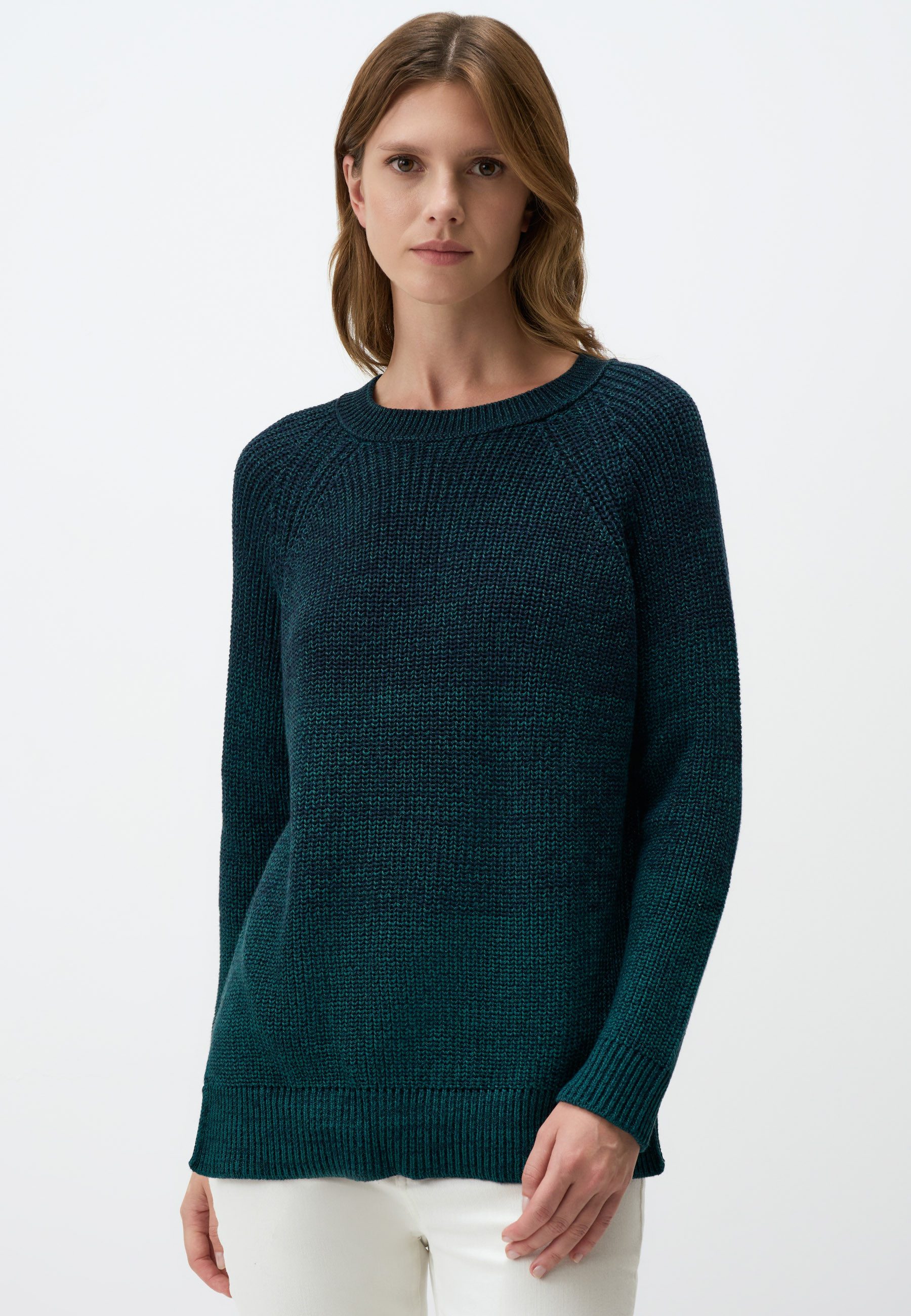 Strickpullover Rundhalsausschnitt Langärmlig Strick Pulli