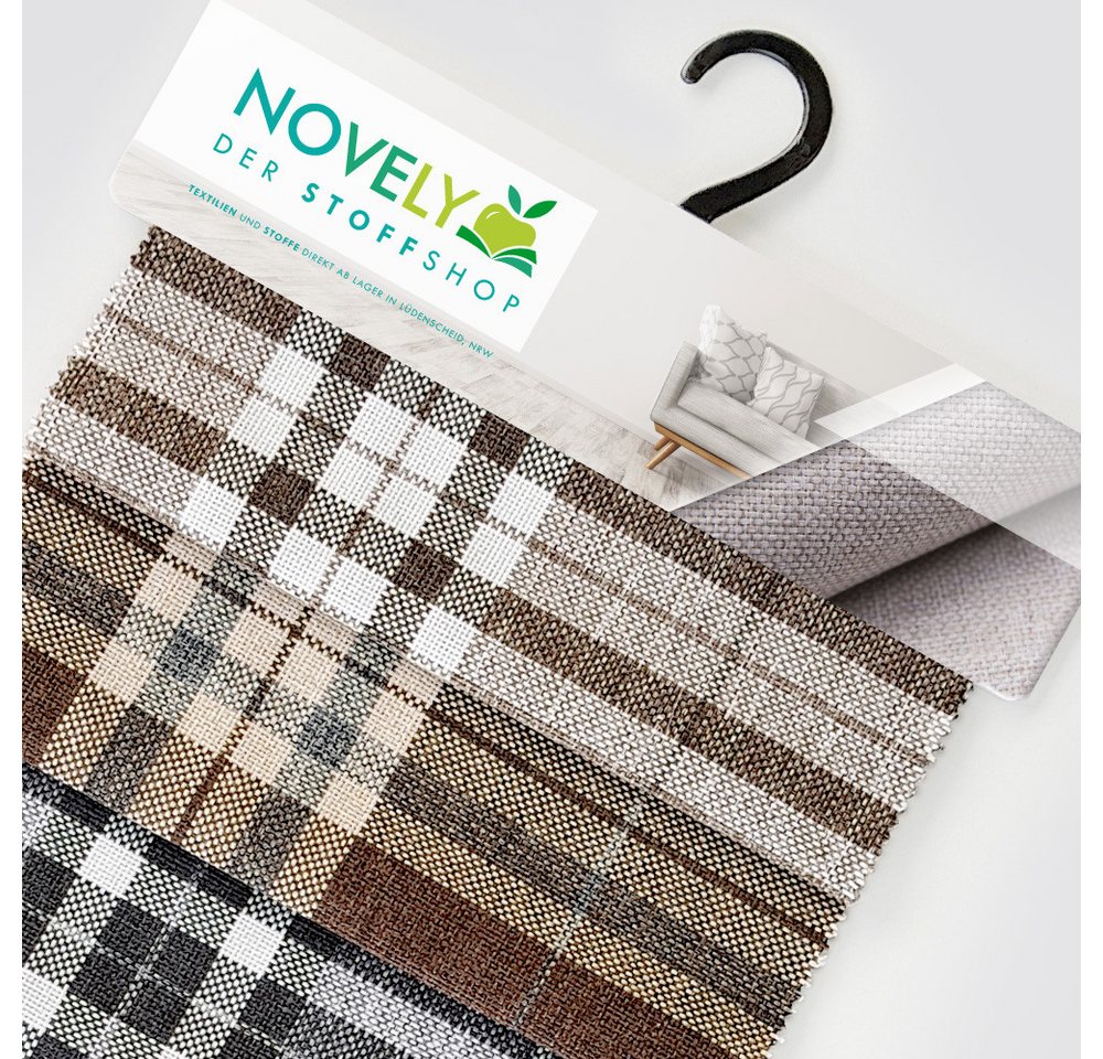 Thumbnail - novely® Stoff Musterfächer Möbelstoffe Bezugsstoffe Kunstleder Oxfordstoffe, Robust, Abriebfest, Pflegeleicht, Meterware...