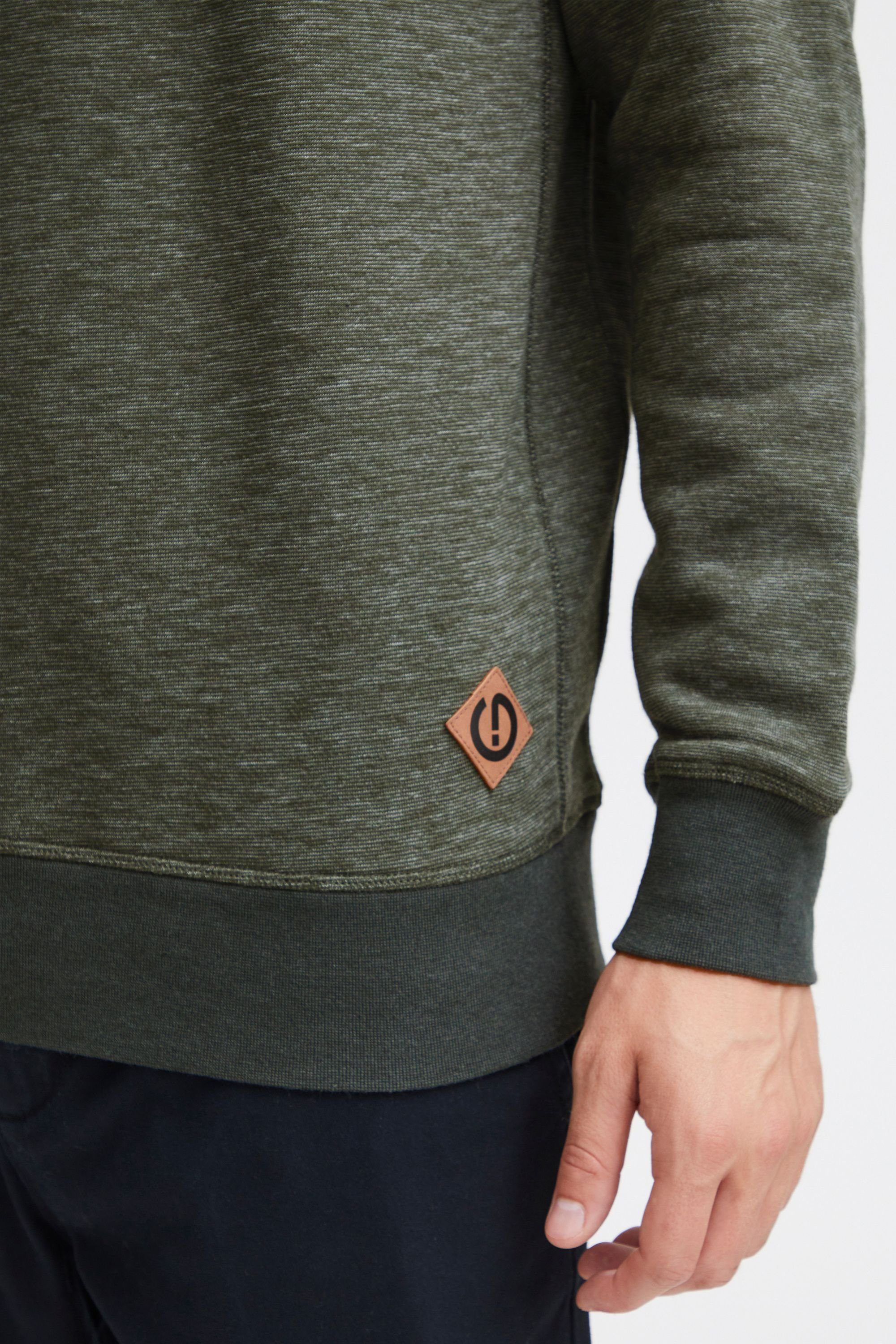 Solid Sweatshirt Ziernähten (8785) mit Melange Sweatpullover SDVituNeck dekorativen Ivy Climb