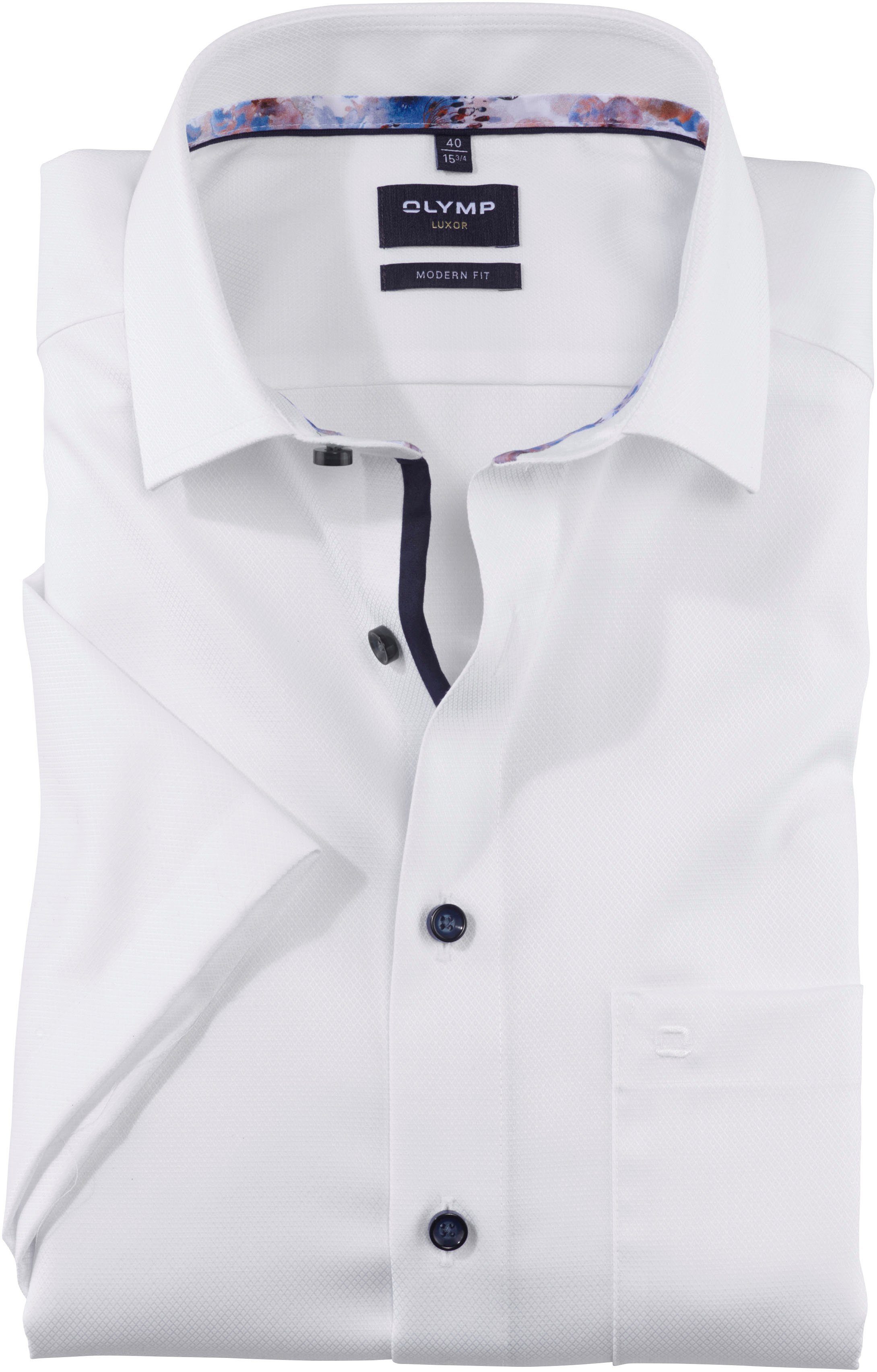 Luxor OLYMP Kurzarmhemd modern weiß fit