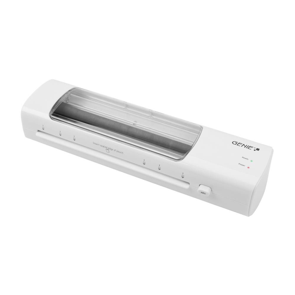 GENIE Laminiergerät LA 450 T Heißlaminator DIN A4, 80–125 Micron, LED-Sichtfenster, ABS-Rollenentriegelung, 2 Heizrollen