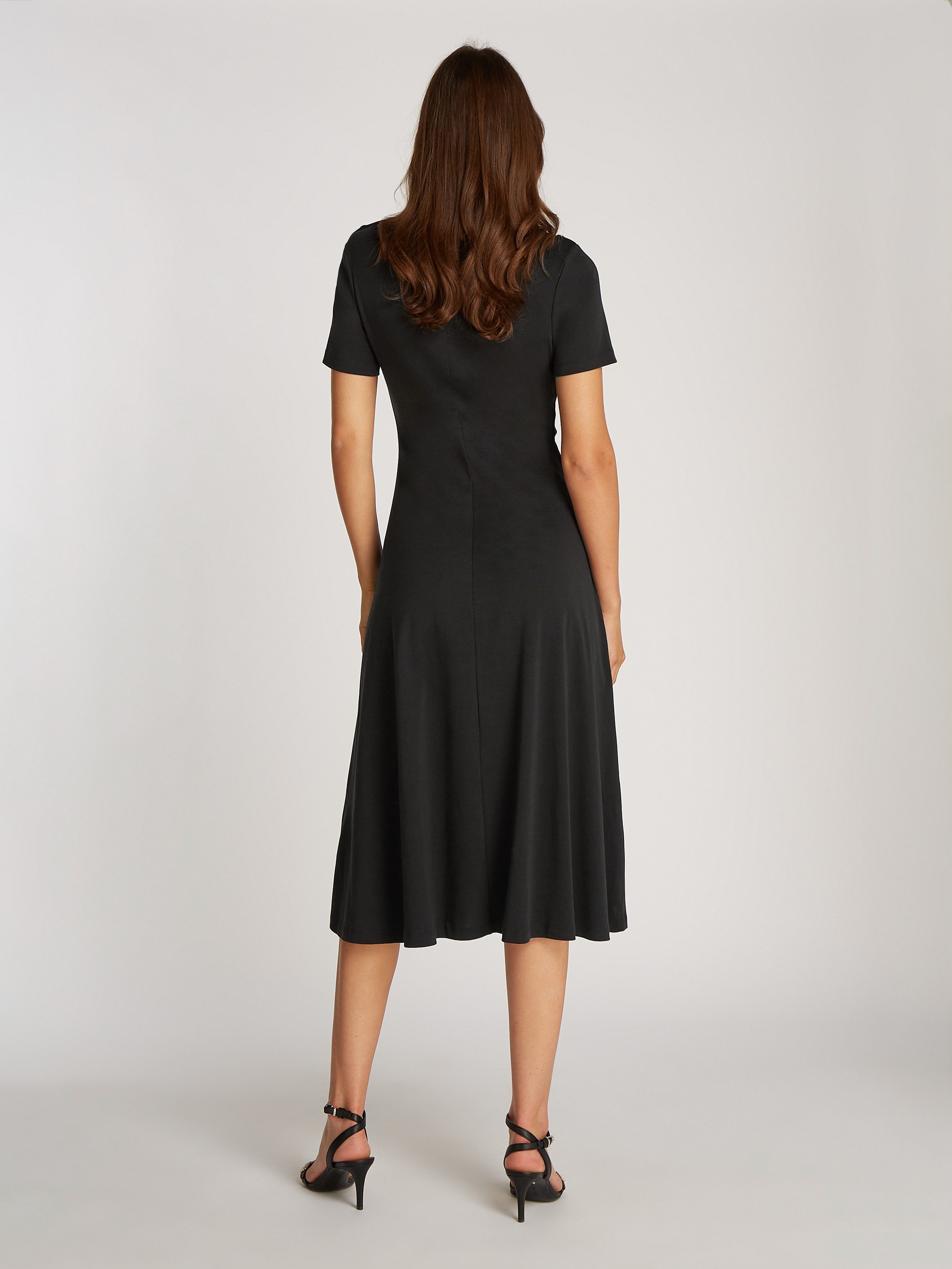 Tommy Hilfiger A-Linien-Kleid GOLD BTN DRESS mit goldfarbenen Knöpfen, in M günstig online kaufen