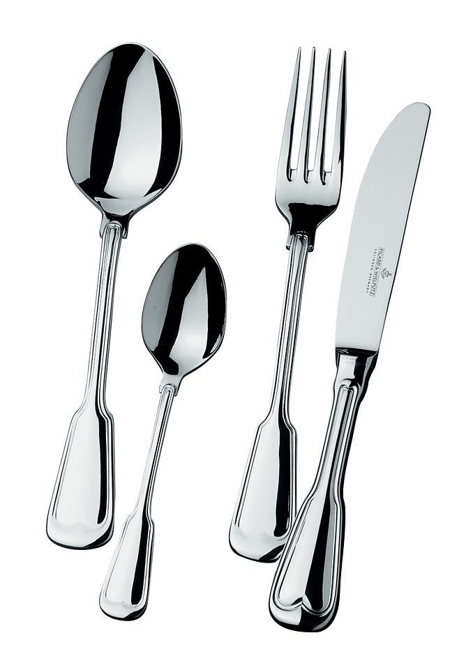 Picard & Wielpütz Solingen Besteck-Set ALTFADEN (30-tlg), 6 Personen, Chromnickelstahl 18/10, Massivmesser