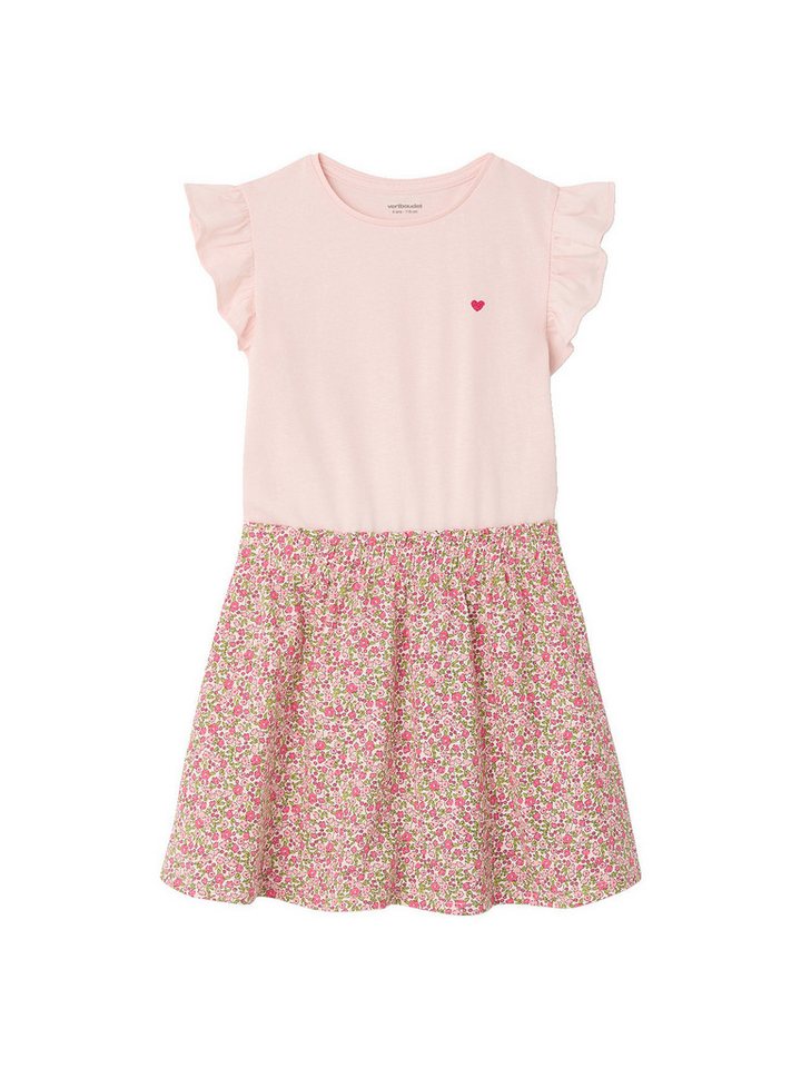 vertbaudet Minikleid Mädchen 2-in-1-Kleid 1er-Pack
