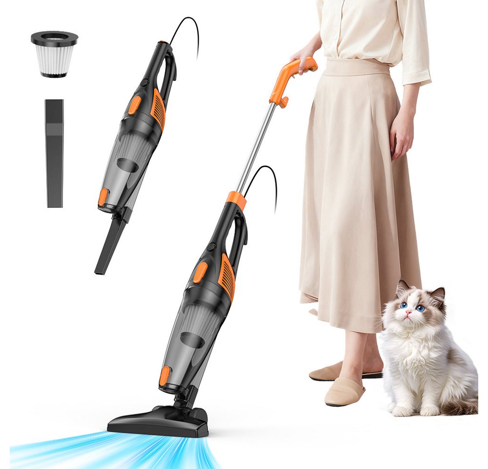 Yoimoimo Akku-Hand-und Stielstaubsauger Hand-und Stielstaubsauger Staubsauger mit Kabel 4 in 1