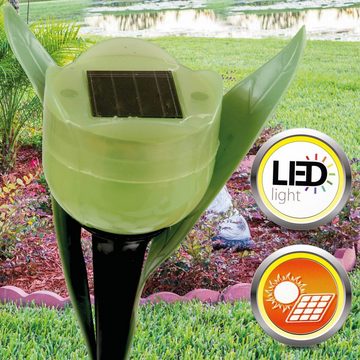 Bestlivings LED Solarleuchte Tulpensticks-05011, LED fest integriert, Tageslichtweiß, LED festintegriert, Solarlampe, Gartenlampe(ca. 30cm Höhe) Tulpenoptik