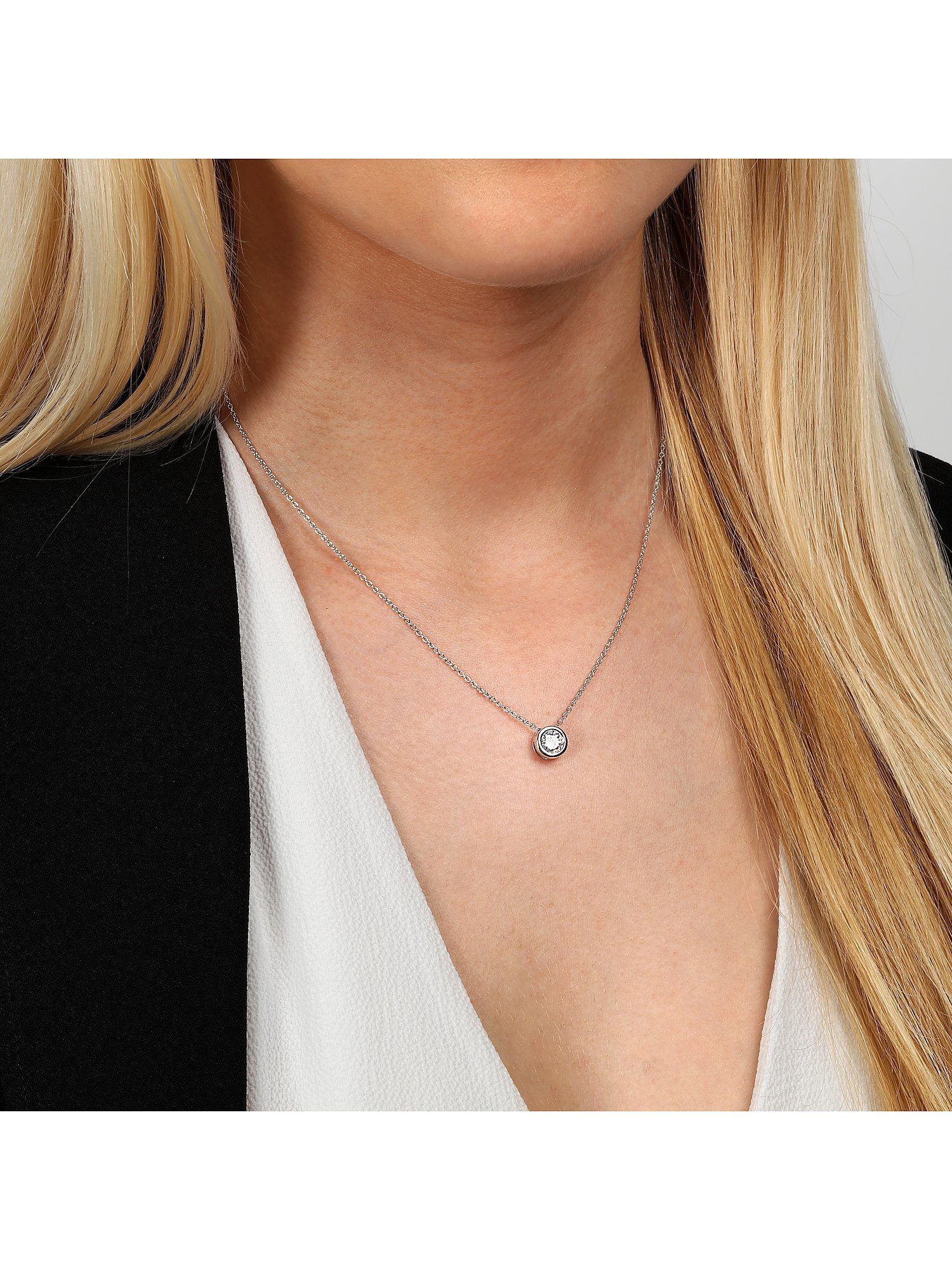 CHRIST Silberkette CHRIST Damen-Kette 925er Silber, recycelt Zirkonia – Bild 3 von 5